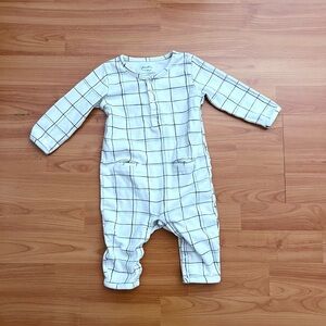 Pehr Plaid Windowpane Romper - 6-12 months